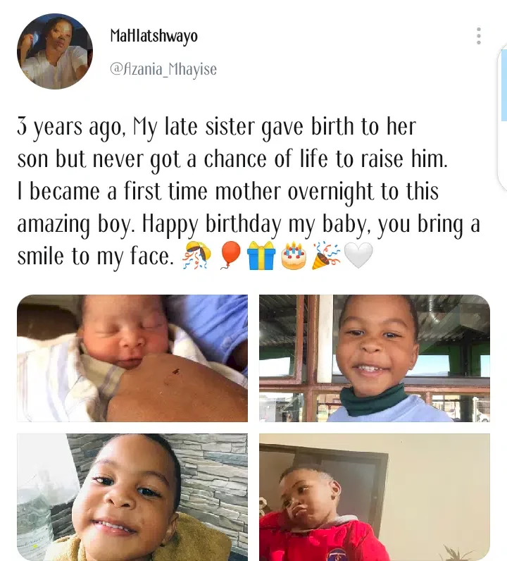 Lady Sister's Son 3 Years After Losing Mother Childbirth