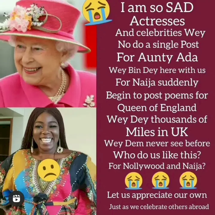 They're Mourning Queen Elizabeth But Never Mourned Ada Ameh - Uche Maduagwu Tackles Celebrities