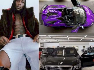 Singer BurnaBoy Shows Off His New Toys, A Lamborghini Aventador SVJ Worth $1m And A Maybach (Photos/Video)