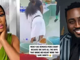 "All The Guys Wey Break My Heart, Na This Shorts Them Wear" - Mercy Eke Recalls Heartbreaks, Pulls Off Pere's Shorts [Video]