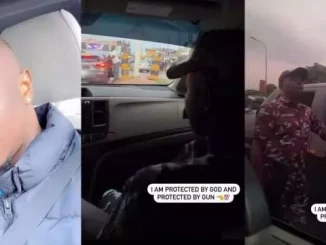 "I'm protected by God and Gun" - MC Oluomo's son brags as he flaunts his security(Video)
